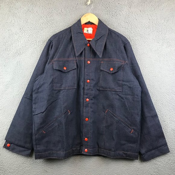 Vintage Swingster Jean jacket fleece lined size XL